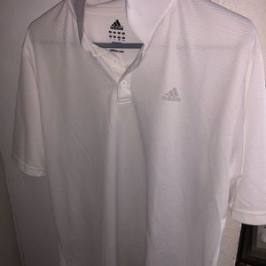 White Adidas Men’s White Polo Shirt